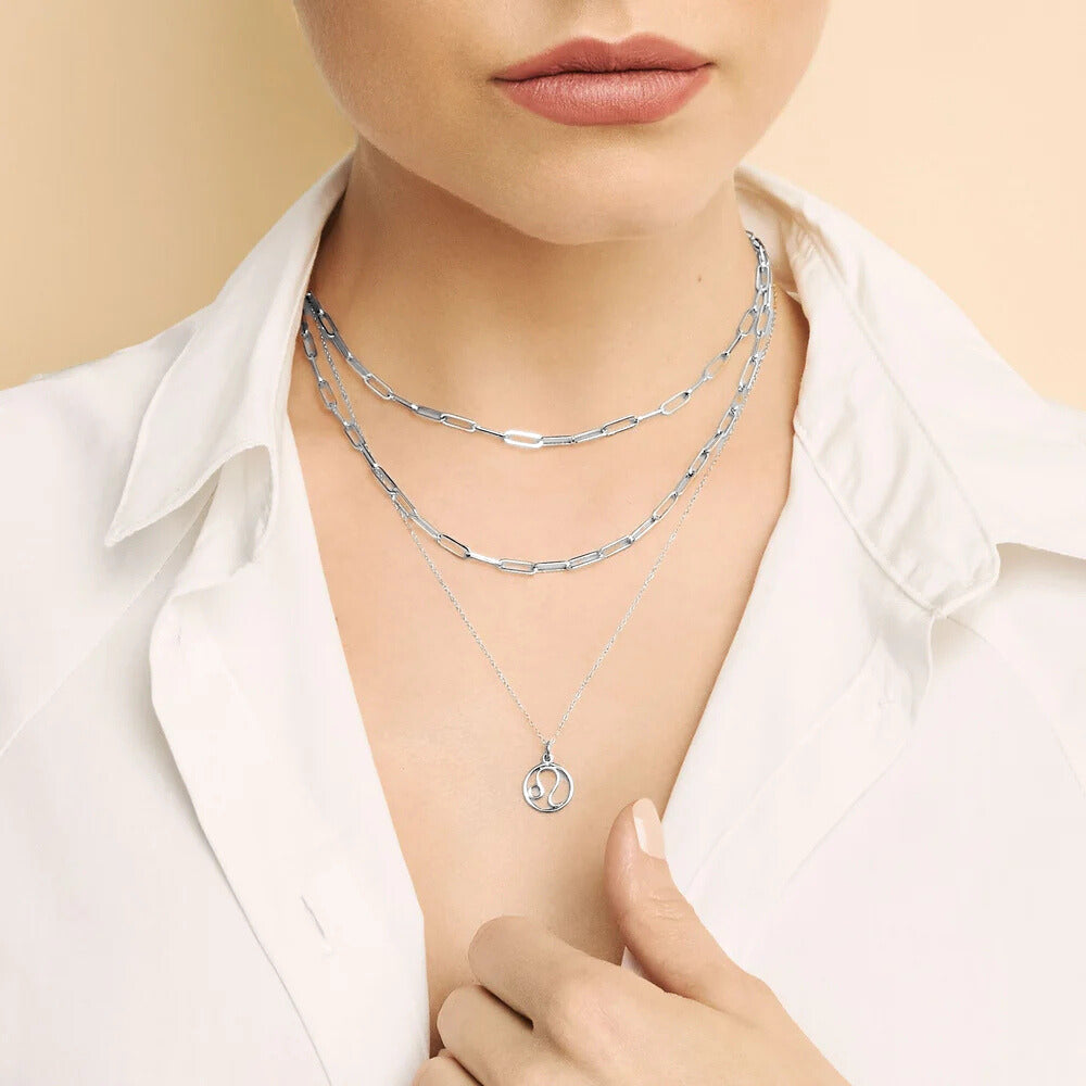 Zodiac Sign Necklace in Two Metal Tones