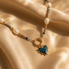 Handcrafted Bohemian Colourful Heart Necklace
