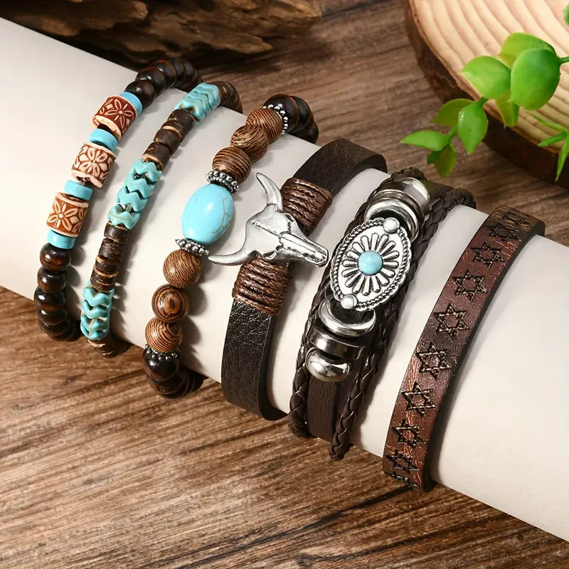 Multi-Strand Wrap Bracelet with Charm