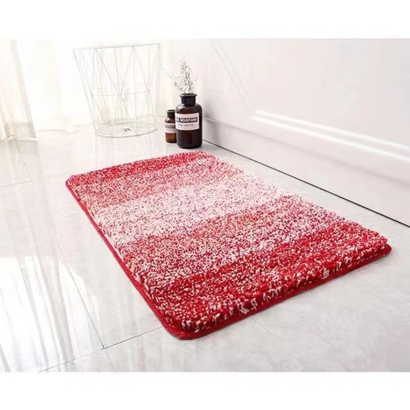 Snowflake Print Microfibre Non-Slip Floor Mat – Soft, Machine Washable, Multi-Colour