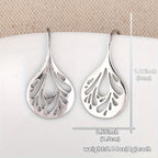 Handcrafted Teardrop Filigree Drop Earrings