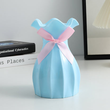 Nordic Style Plastic Decorative Vase – Break-Resistant, Lightweight, Multiple Colours