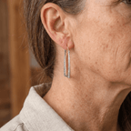 Vintage Boho U-Shape Floral Earrings