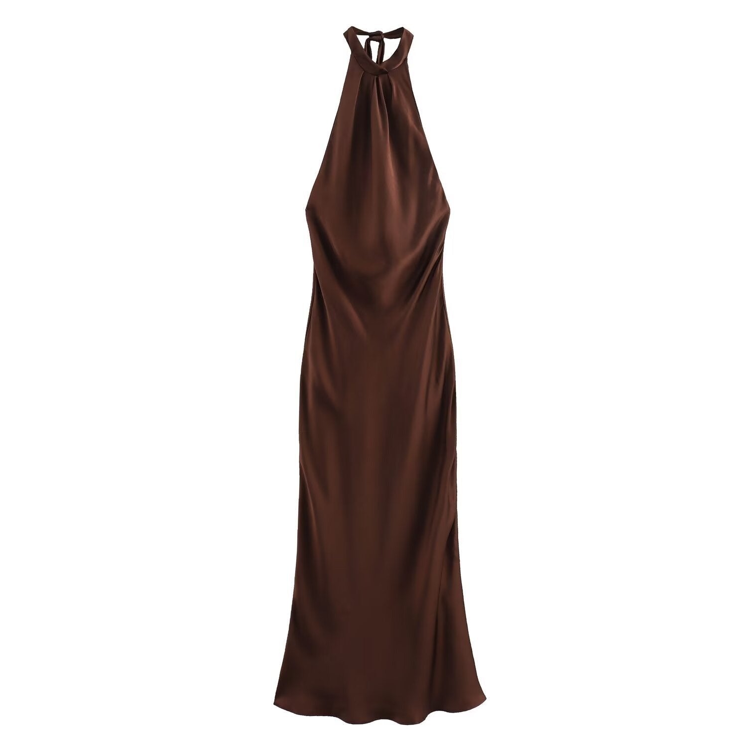 Halter Neck Relaxed Flowing Maxi Dress