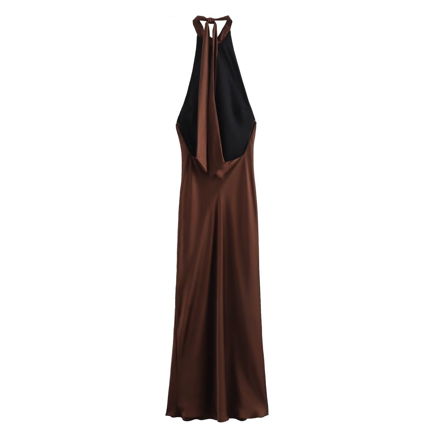 Halter Neck Relaxed Flowing Maxi Dress