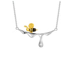 Dripping Honey and Bee Necklace