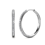 Pavé Earrings in Three Metal Tones