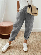 Tapered Drawstring Trousers