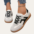 Perforated Panel Lace-Up Trainers