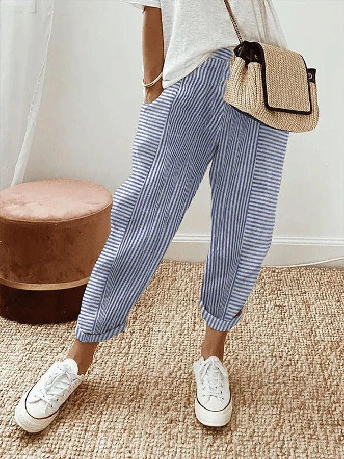 Tapered Drawstring Trousers