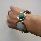 Bohemian Beaded Charm Bracelet with Mixed Detail