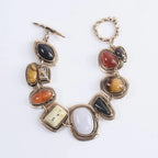 Bohemian Beaded Charm Bracelet with Mixed Detail