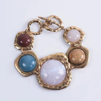 Bohemian Beaded Charm Bracelet with Mixed Detail