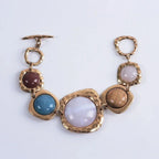 Bohemian Beaded Charm Bracelet with Mixed Detail