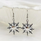 Mushroom Drop Earrings with Bohemian Detailing