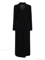 Slim-Fit Twill Coat with a Turn-Down Lapel and Tie Belt