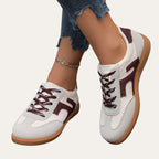 Perforated Panel Lace-Up Trainers
