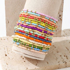 Boho Colourful Beaded Bracelet Set