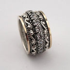 Carved Gemstone-Look Ring