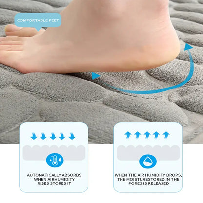 U-Shaped Memory Foam Bath Mat – Super Absorbent, Non-Slip, Toilet Surround