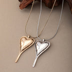 Bohemian Minimalist Heart Pendant Necklace