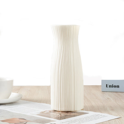 Nordic Style Plastic Decorative Vase – Break-Resistant, Lightweight, Multiple Colours