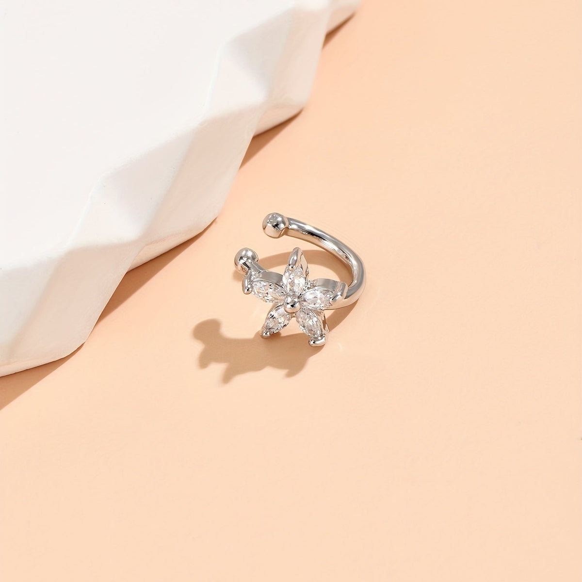 Sparkling Cubic Zirconia Ear Cuff