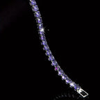 Boho Purple Zirconia Crystal Tennis Bracelet