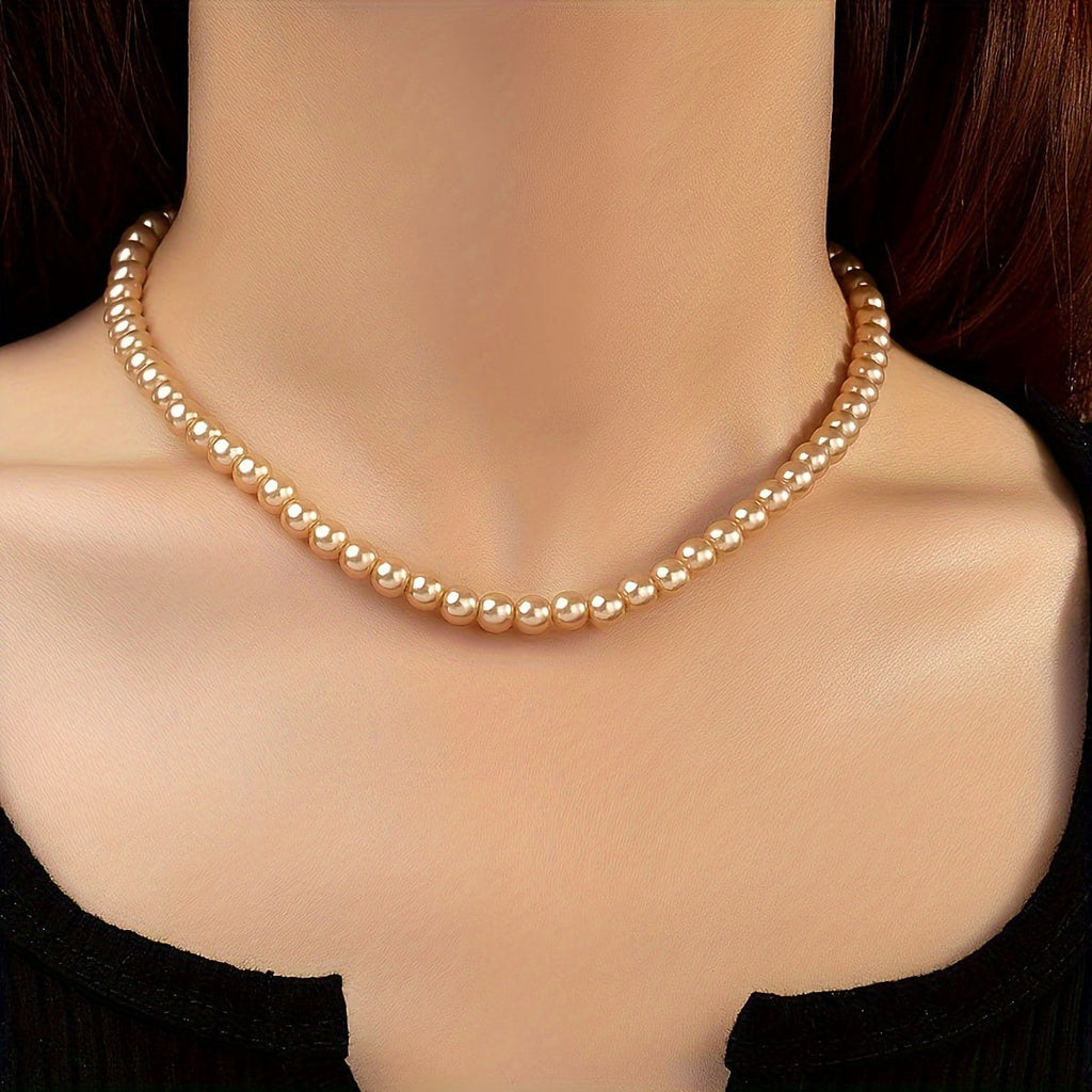 Classic Pearl Necklace in Four Colours