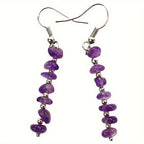 Boho Gemstone Drop Earrings in Many Stones