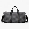 Men's Compact Urban Shoulder Bag with Leaf Pattern