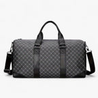 Men's Compact Urban Shoulder Bag with Leaf Pattern