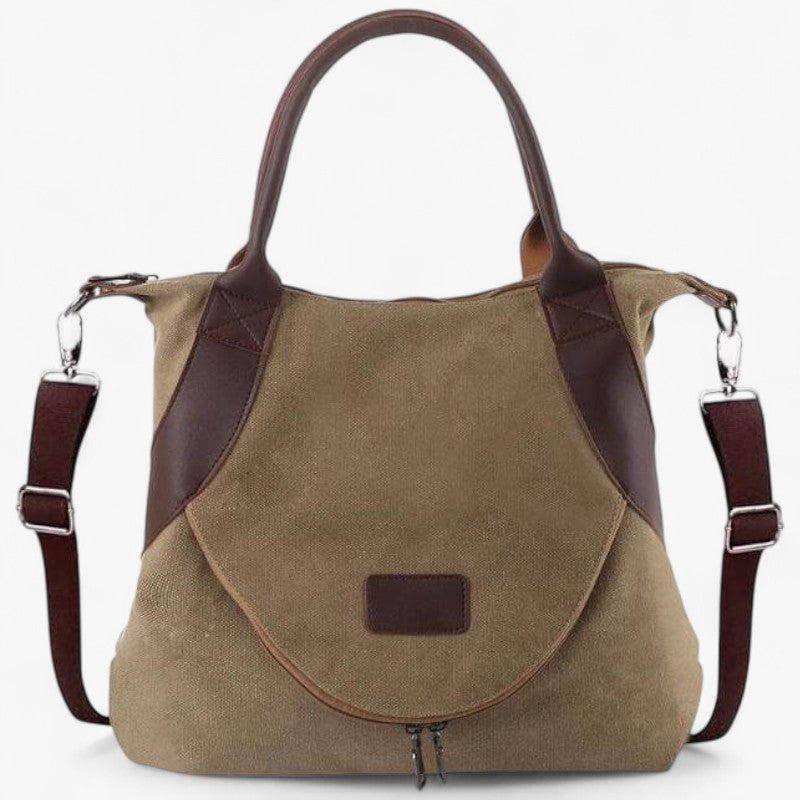 Large Soft Canvas Tote Bag with Front Pocket