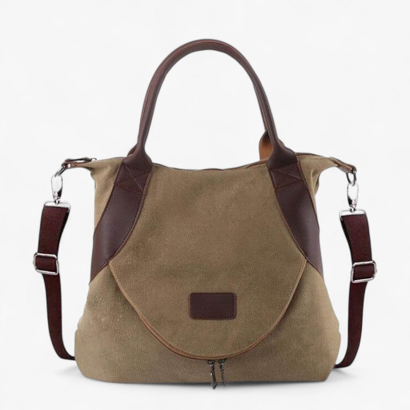 Large Soft Canvas Tote Bag with Front Pocket