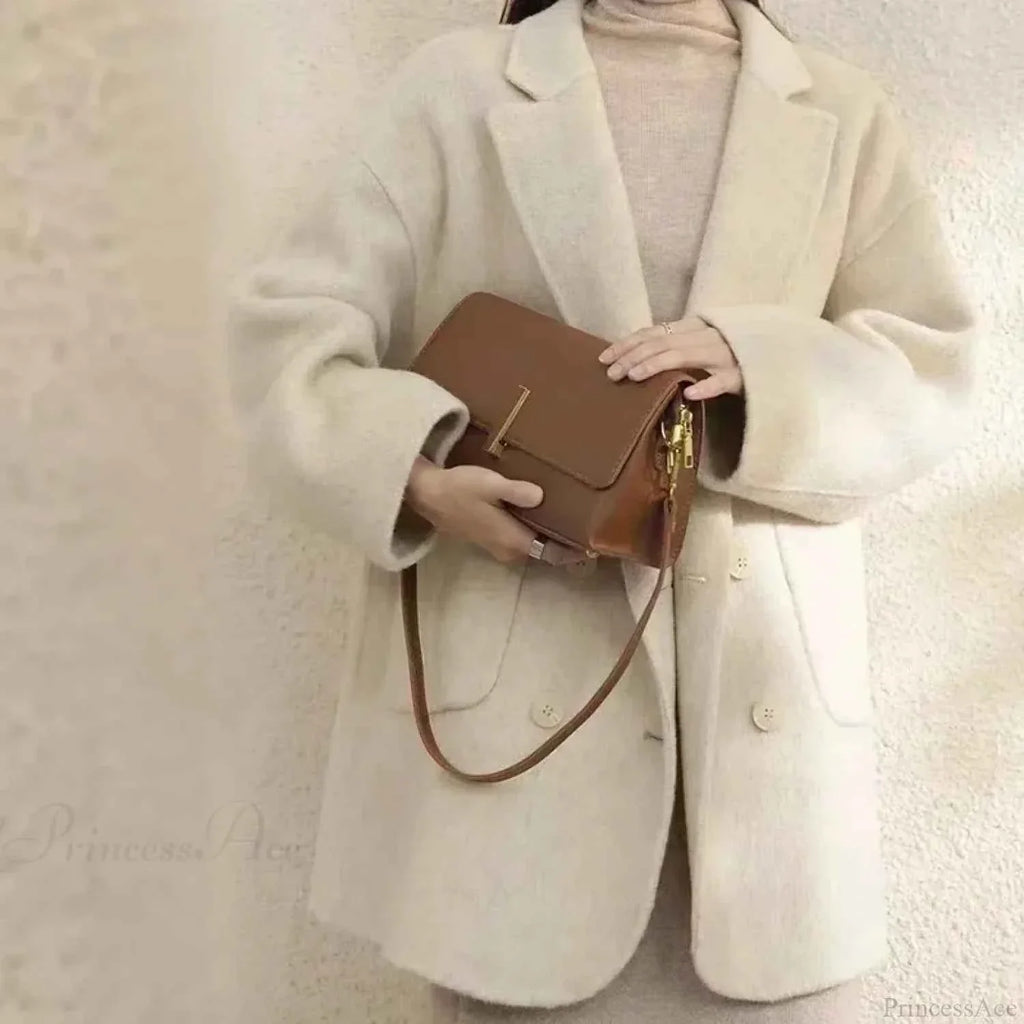 Single Breasted V Neck Longline Coat with a Wide Waist Cut