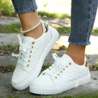 Round-Toe Platform Trainers for Everyday Wear