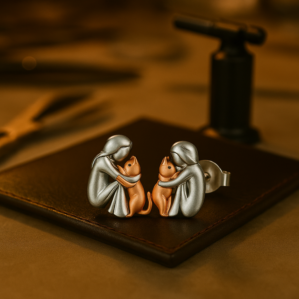 Cat Hug Earrings in Three Styles