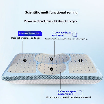 Cervical Memory Foam Pillow – Neck Support Bed Pillow with Breathable Cover