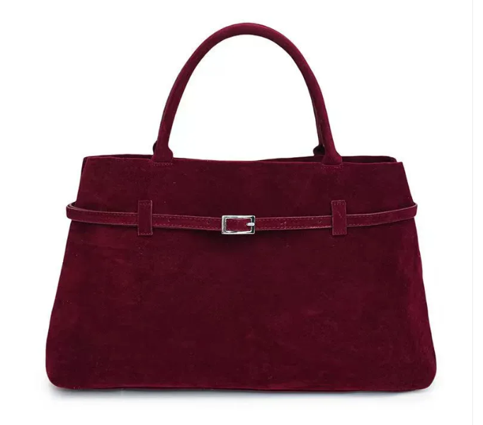 Zachte Faux Suède Shopper met Stevige Handvatten