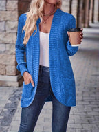 Softly Draped Knit Cardigan for Layering Over Dresses
