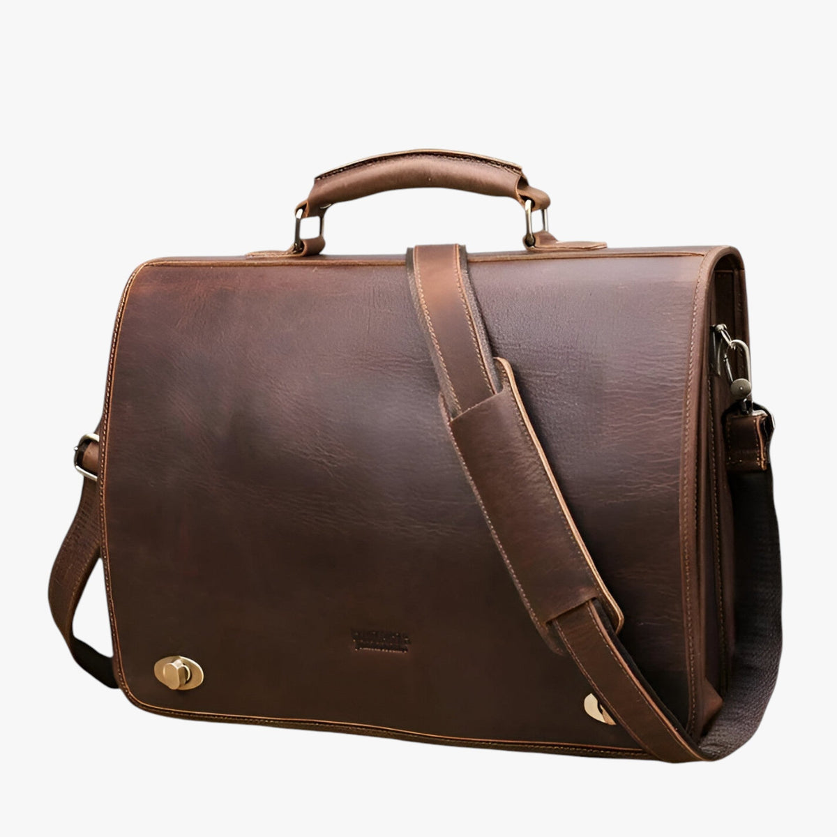 Men's Elegant Genuine Leather Business Briefcase