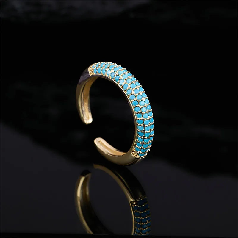 Vintage Turquoise Gold-Plated Ring