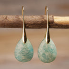 Amazonite Teardrop Earrings