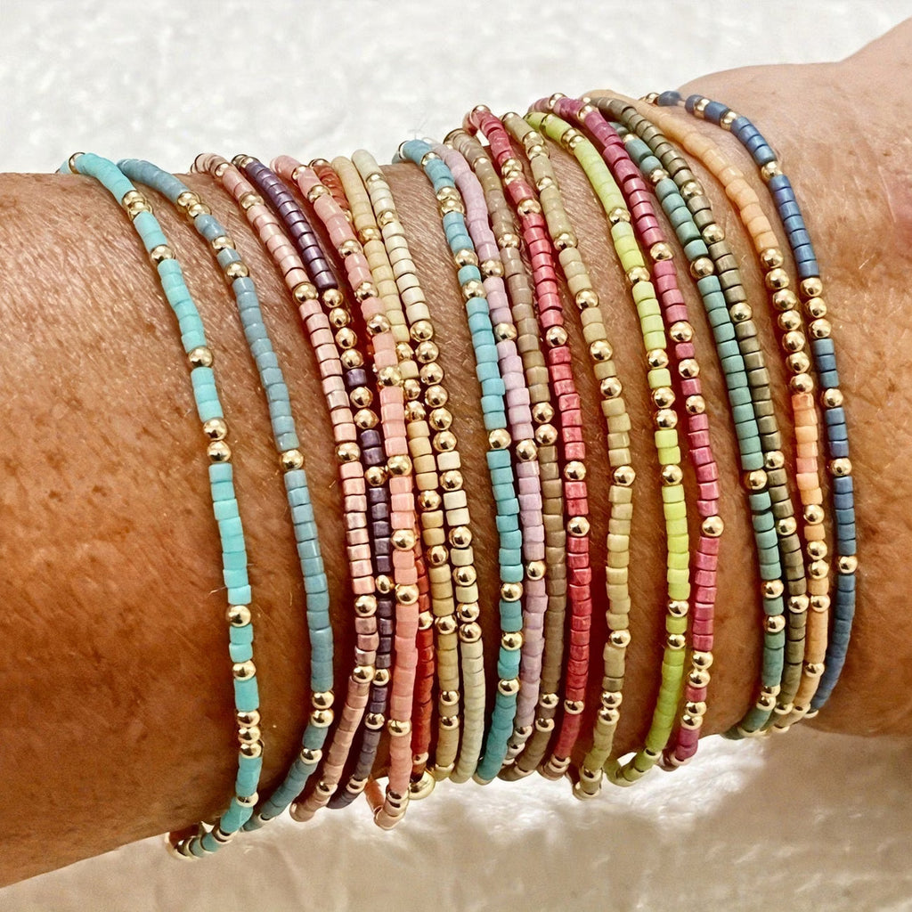 Boho Colourful Beaded Bracelet Set