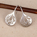 Handcrafted Teardrop Filigree Drop Earrings