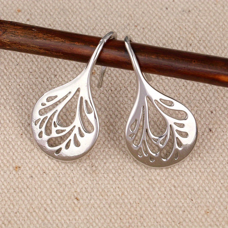 Handcrafted Teardrop Filigree Drop Earrings