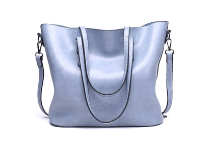Minimalistische PU Shopper met Ritssluiting