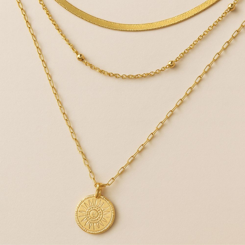 Vintage-Style Gold-Plated Necklace