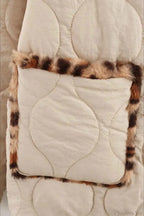 Reversible Leopard Print Jacket with Notched Collar