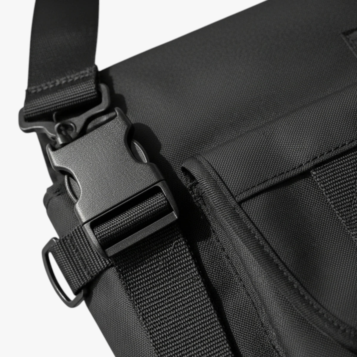 Elegant Black Crossbody Bag with 13.3-Inch Laptop Space